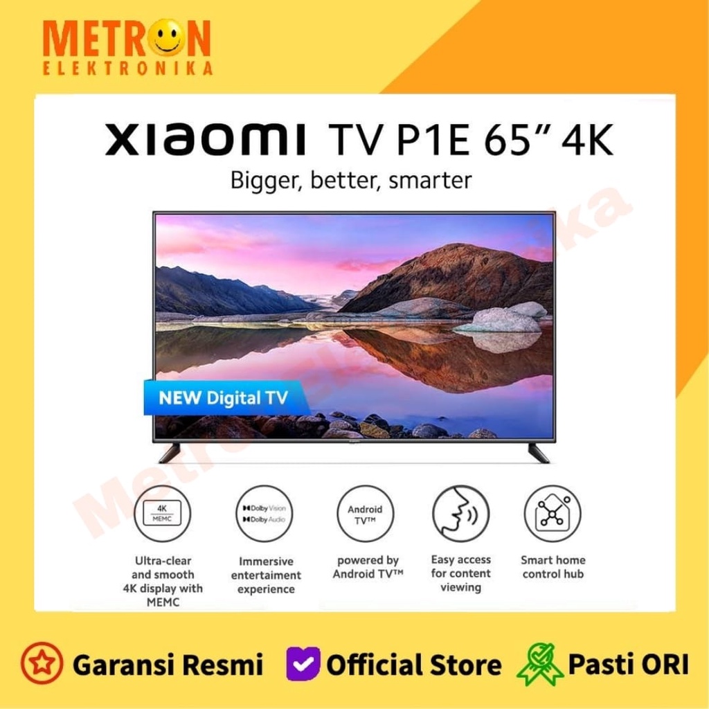 MI TV 65 P1E UHD ELA4881ID - UHD ANDROID TV 65 IN / XIAOMI / XIAO MI