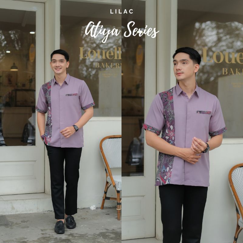 Baju Atasan Pria Kemeja Atiya Batik