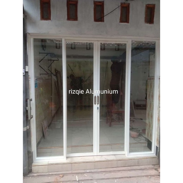Pintu sleding aluminium/pintu kaca/pintu sleding taman/partisi toko