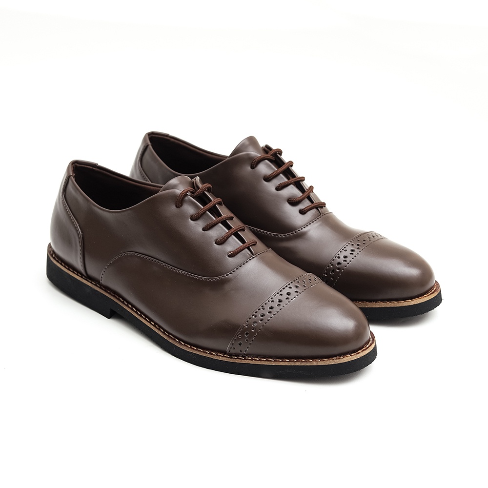 OXFORD BROWN |ManNeedMe x Lvnatica| Sepatu Pantofel Pria Kantor ORI