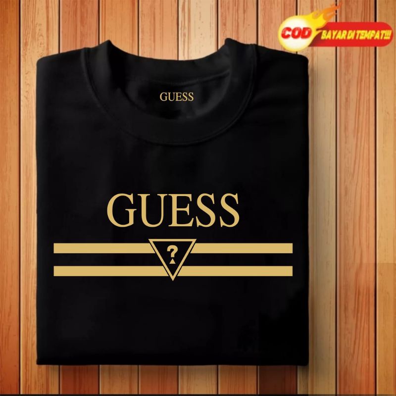 Kaos Pria Premium Branded Baju COTTON COMBED 30S kaos Cowok Cewek Tshirt Murah Keren Baju Import "GU