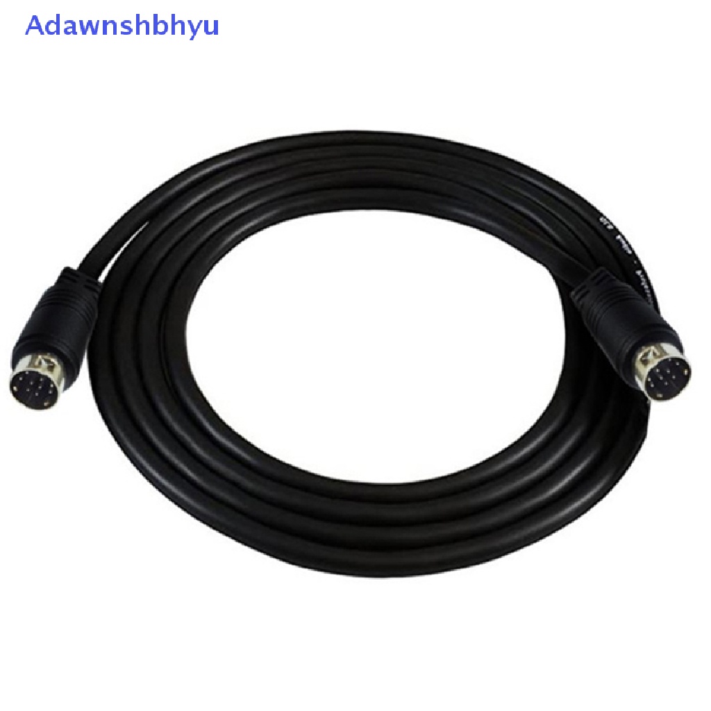 Adhyu Mini Din 9-pin Male to 9-pin Male Kabel Input audio 1m 2m 3m Compatible Video Game, Kartu Suara, Peralatan audio ID