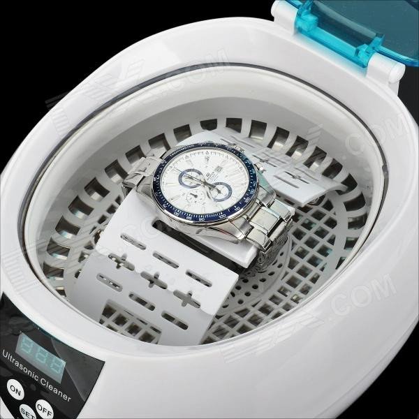 Pembersih Ultrasonik Digital Deep Clean Cleaner 750ml - CE-5200A - White/Blue - OMHA2KWB
