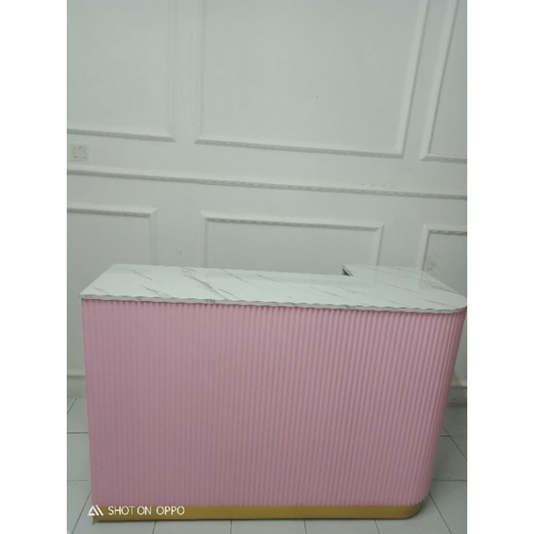 meja resepsionis/meja teller custom salur