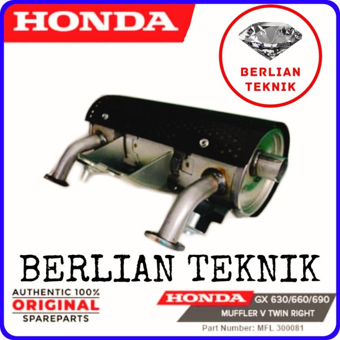 Knalpot Muffler Mesin Penggerak Engine Honda GX 630 / 660 / 690 V Twin