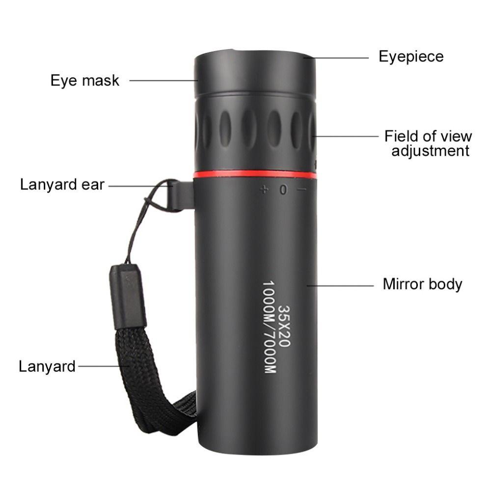 【 ELEGANT 】 Teleskop Mini Adjustable Focal Portable Waterproof Optik Definisi Tinggi