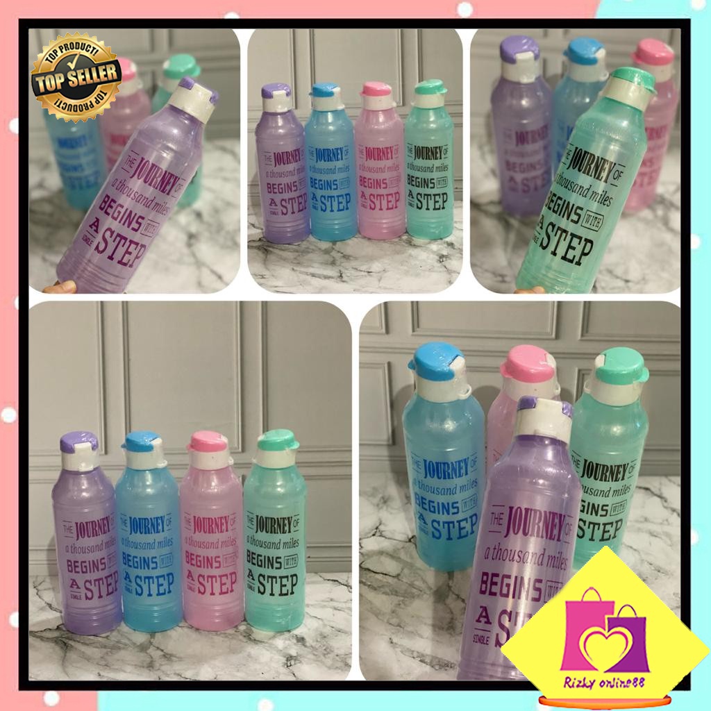 Rizkyonline88 Botol minum fliptop gambar ukuran 750ml T061