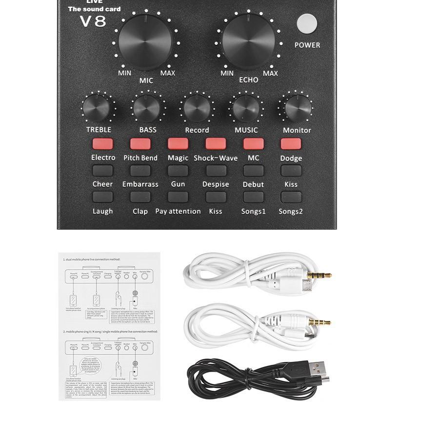 Murah Meriah Sound Card V8 Mixer Bluetooth SoundCard V8 Mixer V8 Bluetooth Soundcard Mixer Sound Mix