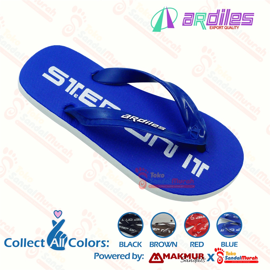 Toko Sendal Murah - Sandal Jepit Dewasa / Sandal Jepit Laki - Laki / Sandal Jepit Step On It / Sandal Jepit Murah Original [Toko Sendal Murah M 07 Ardiles Step On It]