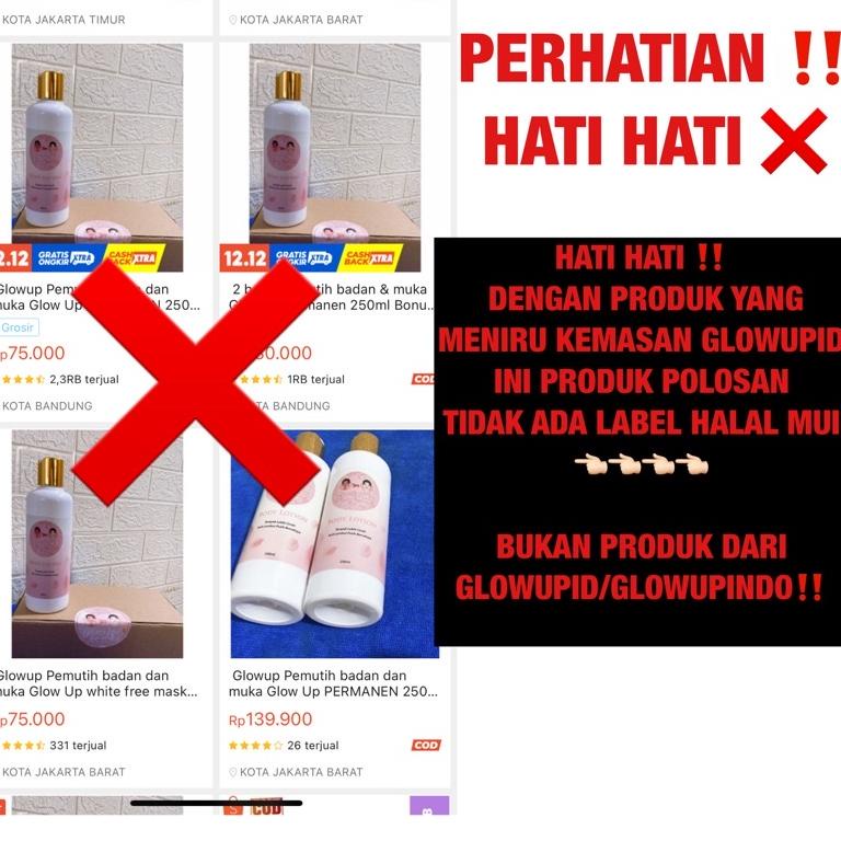 (P-G1G)(❤) PEMUTIH KULIT TERCEPAT GLOW UP GLOWUPID | GLOWUPINDO proses cepat