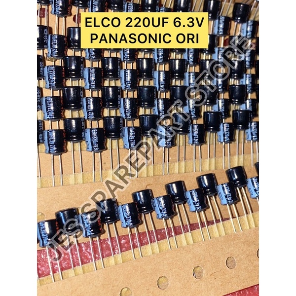 ELCO 220UF 6.3V PANASONIC ORI