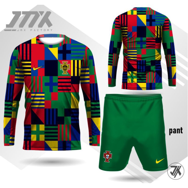 set jersey portugal prematch baju sepak bola portugal free nama nomor