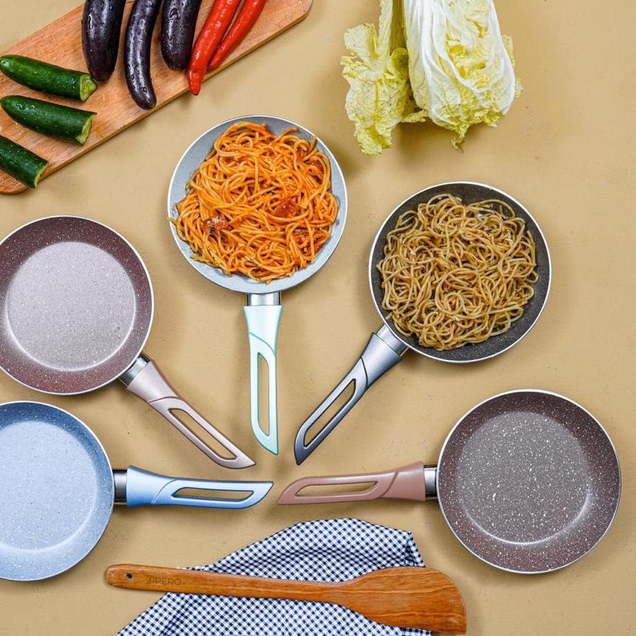 ➛➙❅⋆ PERO FRYPAN NONSTICK GRANITE 18CM / WAJAN TANPA MINYAK / WAJAN MPASI Model Baru