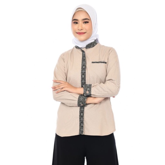 RaoUniform-Atasan Hitam Kombinasi Kuning Pria Wanita/Kombinasi Batik Pria Wanita/Lengan Panjang dan Lengan Pendek/Custom Bordir Logo Maupun Tulisan