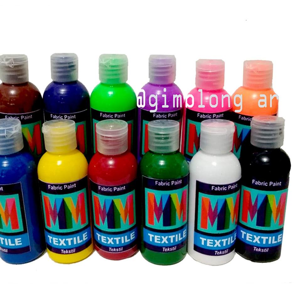 

Dijamin Ekonomis cat textile textil MM lukis kain sepatu denim 60ml