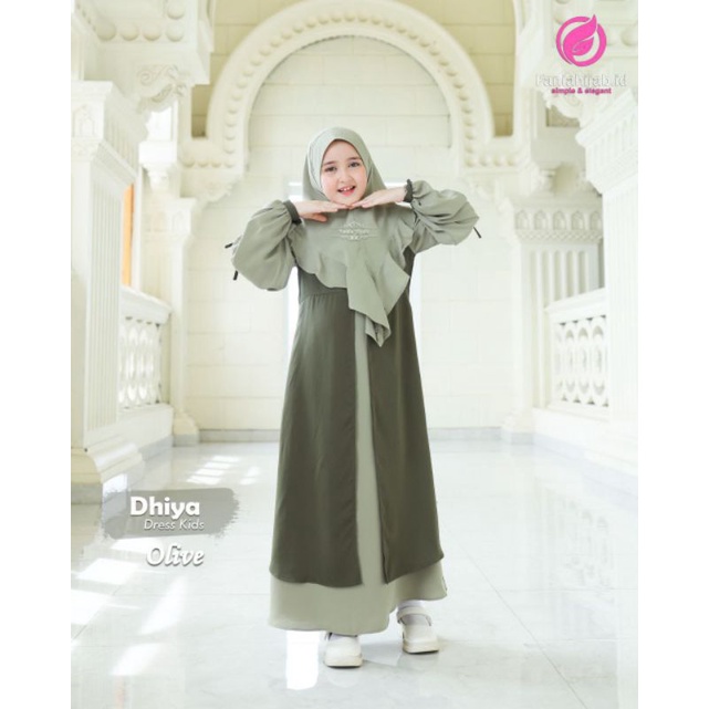 SARIMBIT DHIYA SERIES/DRESS KIDS & KHIMAR/ORI BY FANIAHIJAB