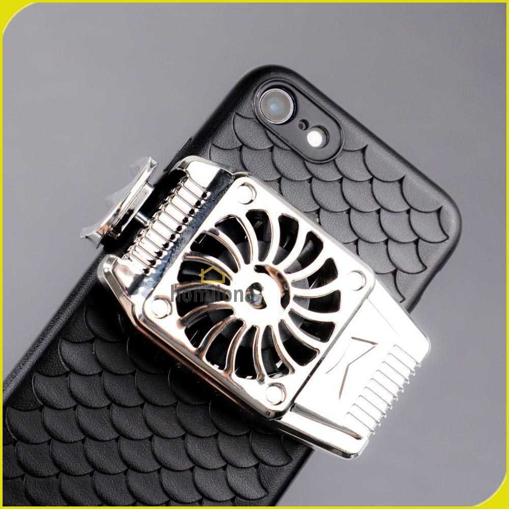 Smartphone Cooling Fan Kipas Pendingin Radiator Heat Sink - TaffGO H-15 - Black Silver