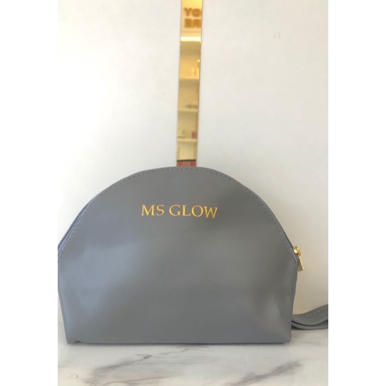 POUCH MSGLOW BEAUTY BAHAN BAGUS EMBOS MSGLOW