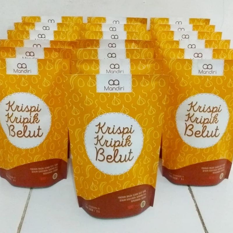 

KERIPIK BELUT AA MANDIRI 100gr (kemasan foil)