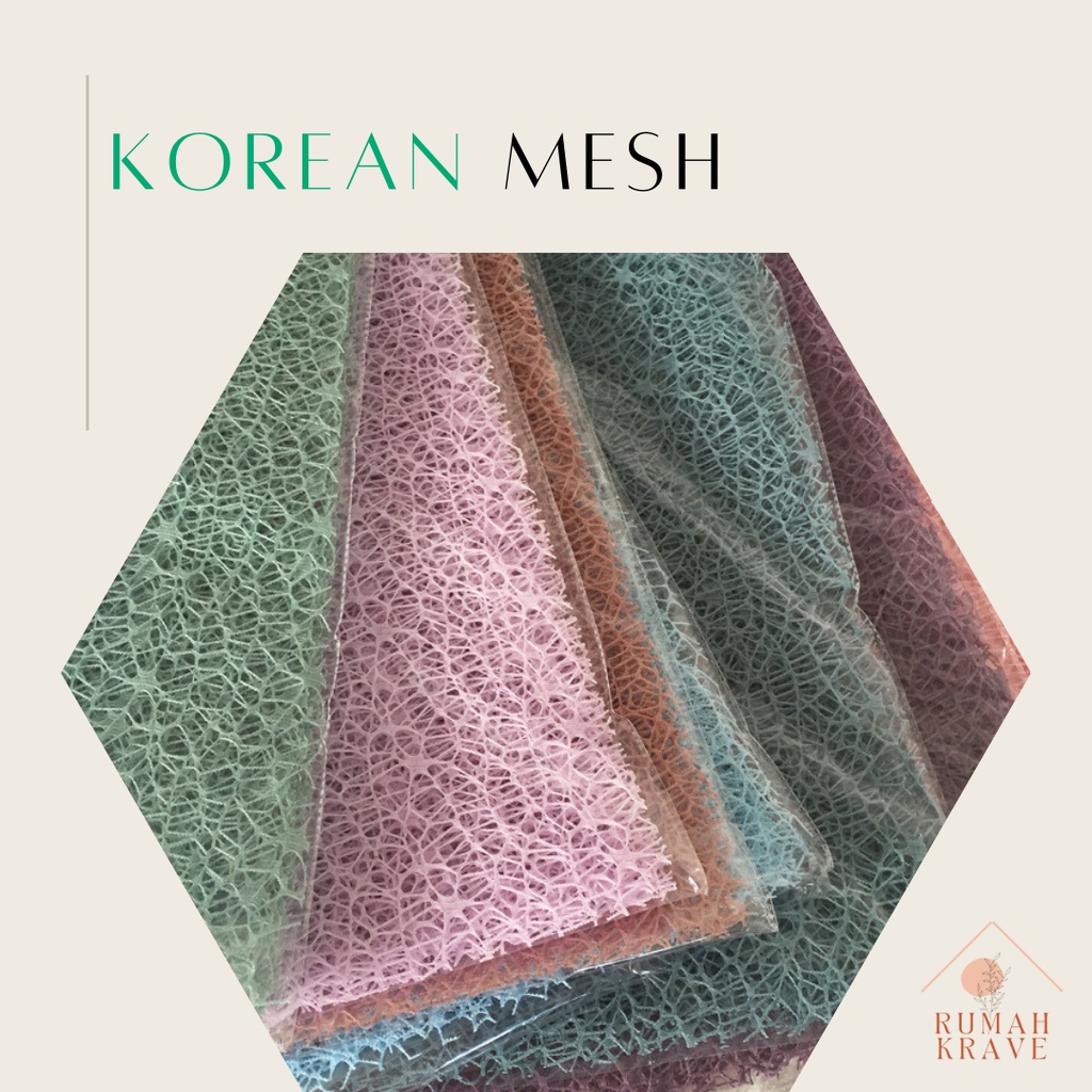 

RUMAH KRAVE - Flower Mesh Korean Net Jaring per Lembar
