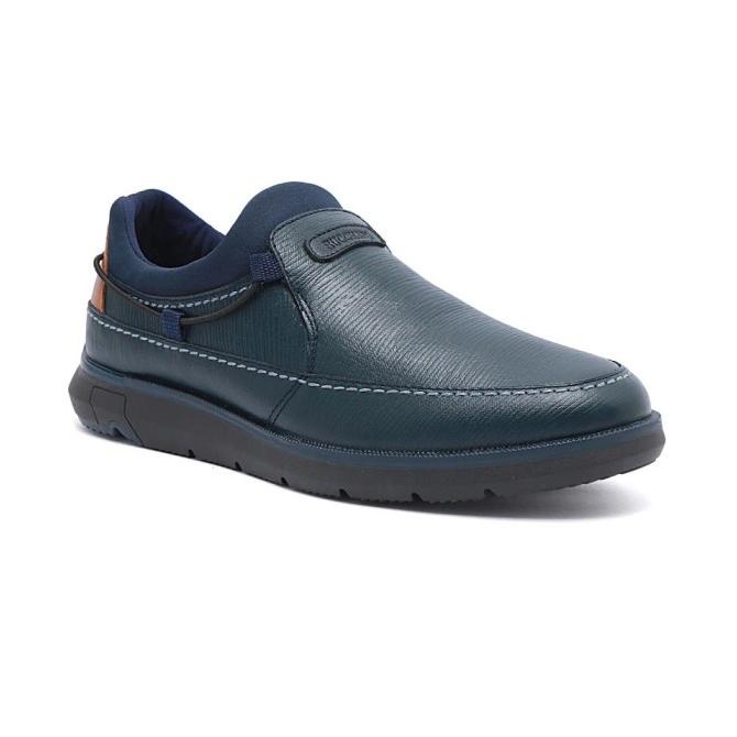 SEPATU CASUAL PRIA BUCCHERI LUXOR BIRU TUA