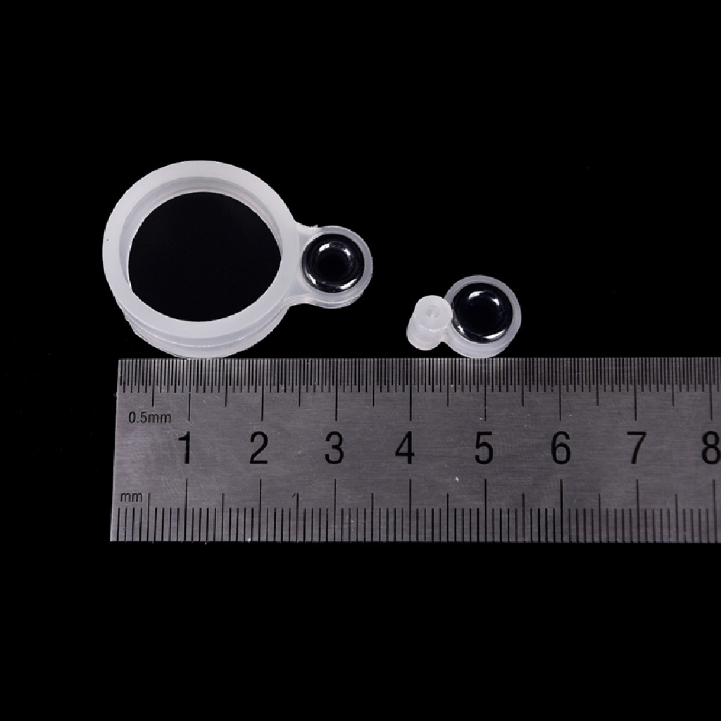 Adawnshbhyu 14x Joran Kawat Cincin Pandu Pancing Cincin Silikon Beda Ukuran 1-14 ID