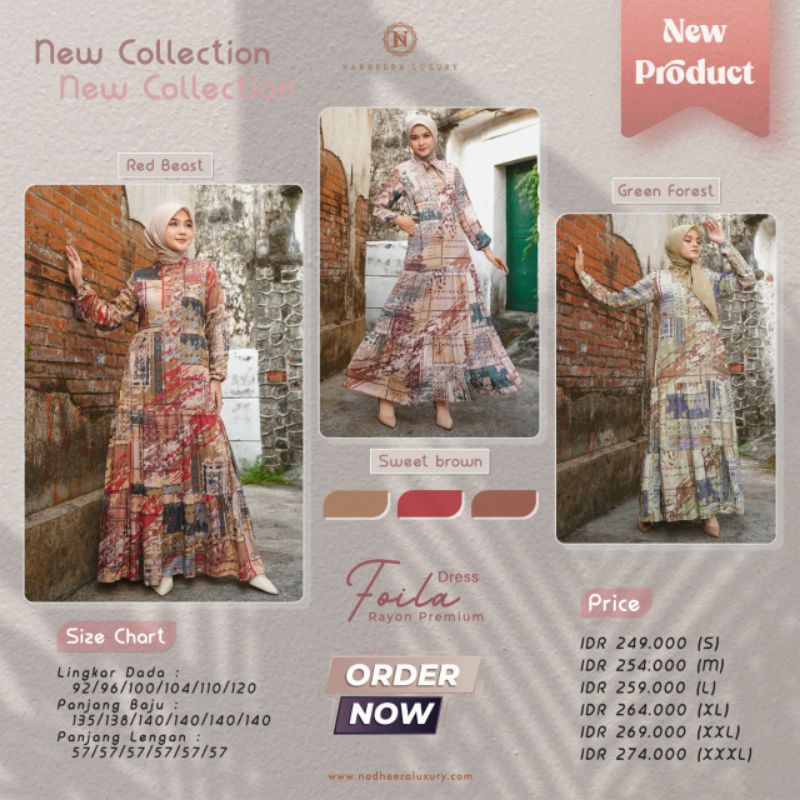 FOILA dress nadheera luxury