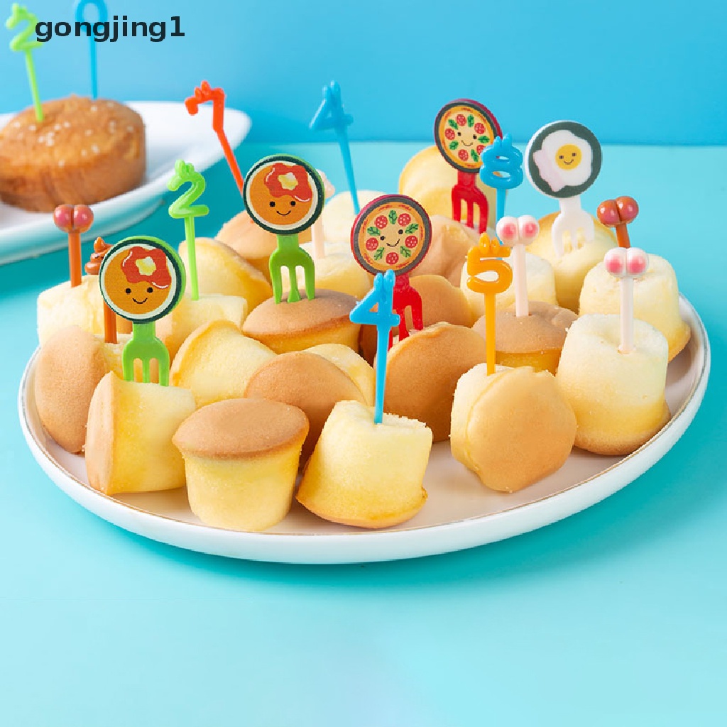 Ggg Kartun Buah Garpu Set Melintir Pesta Prasmanan Dessert Makanan Cocktail Sandwich Stick ID