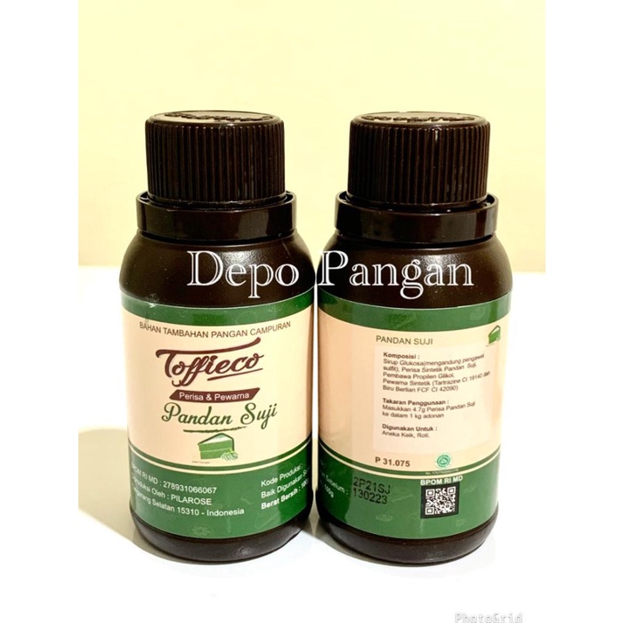 

TOFFIECO PANDAN SUJI PASTA 100 GR / PEWARNA DAN SARA PANDAN SUJI