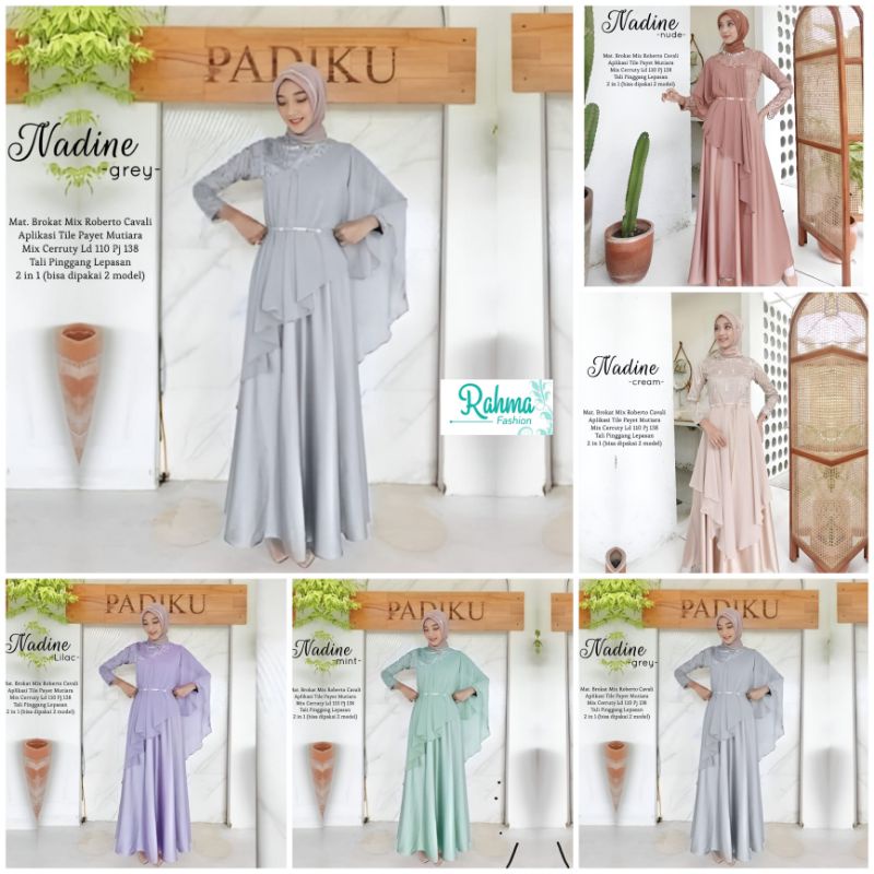 NADINE BROKAT. PROMO BAJU BROKAT WANITA TERBARU.GAMIS BROKAT,BAJU KONDANGAN WANITA ,BROKAT SYARI.Bah