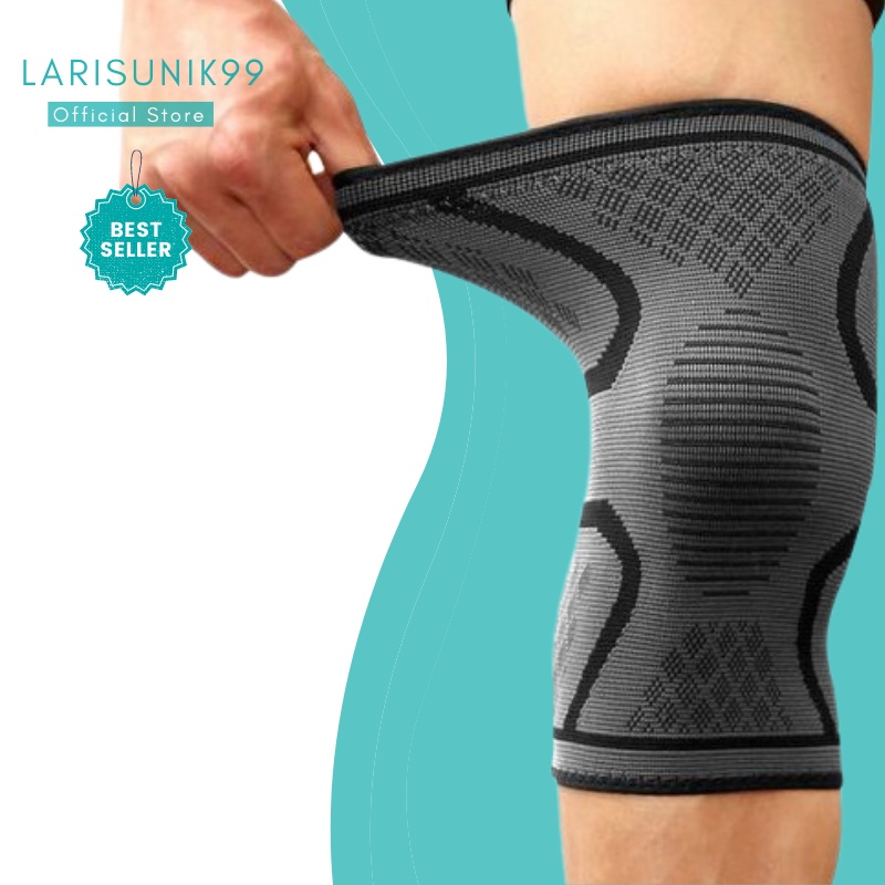 Deker Lutut Perlengkapan Olahraga Fitness Knee Compression Pad Support Elastis Pelindung Lutut