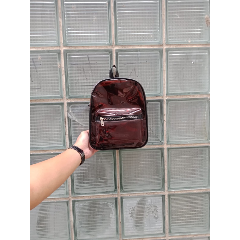 Tas ransel transparan mika pvc / ransel konser / backpack ion