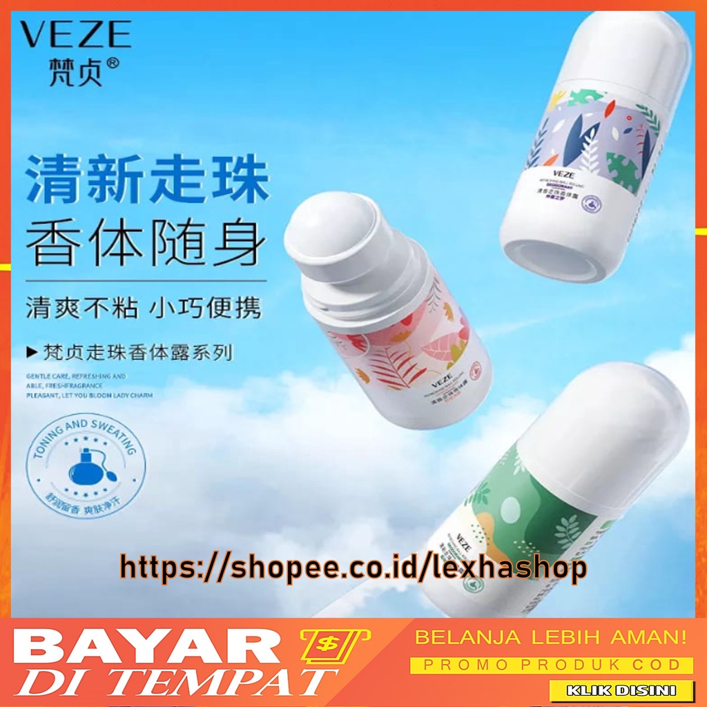 BPOM Veze Deodorant Refreshing Ball Rolling 50 ml