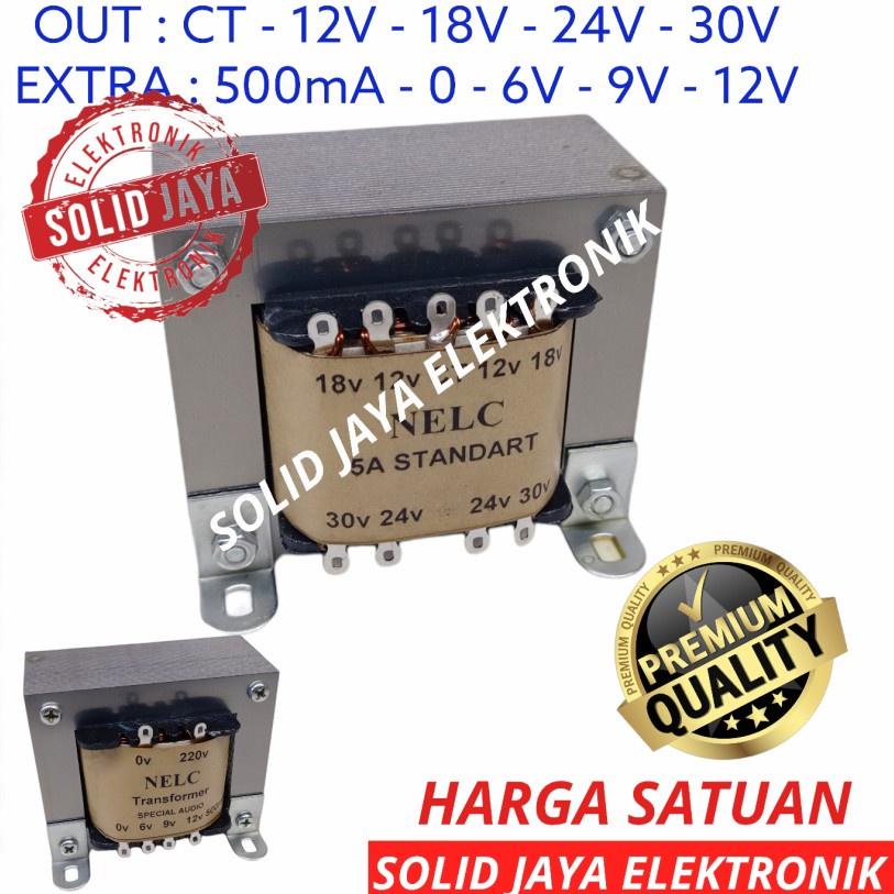 ⚡TOK SIAP 【COD TRAVO TRAFO 5A CT 12V 18V 24V 30V STANDART NELC TRANFORMER 5 A AMPER CT KOTAK 12 18 2
