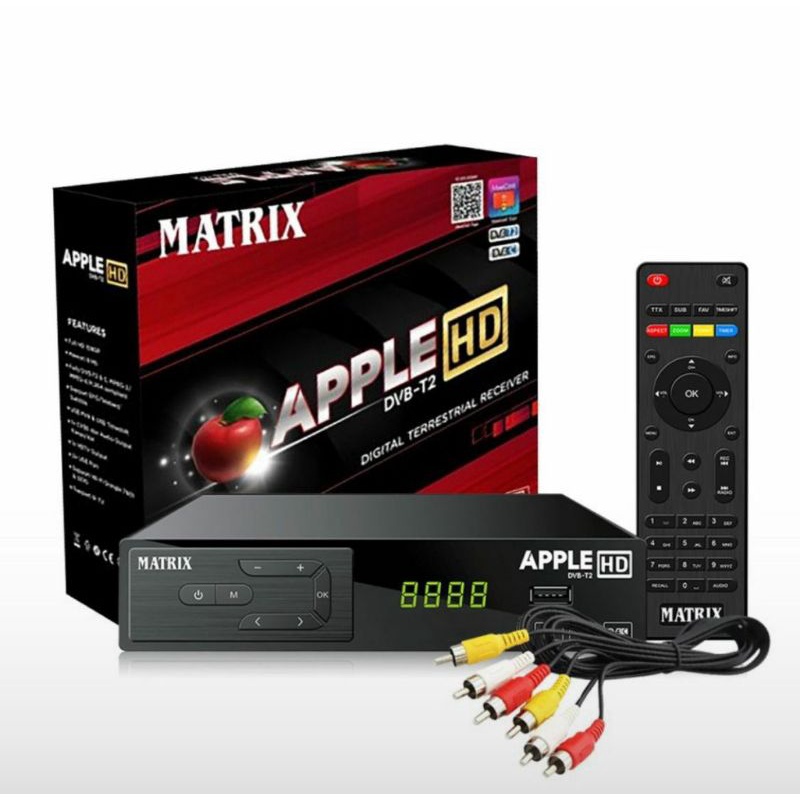 SET BOX MATRIX APPLE DVB T2/SET BOX APPLE MURAH