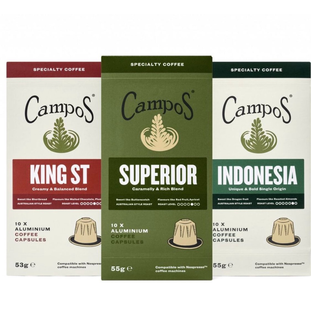 Jual Campos Coffee Capsules 10pk Pods Kopi Kapsul Shopee Indonesia