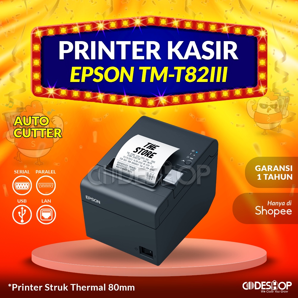 Jual Printer Pos Kasir Epson Tm T82iii Tmt82 Tmt8211 Struk Thermal 80mm Shopee Indonesia 5879