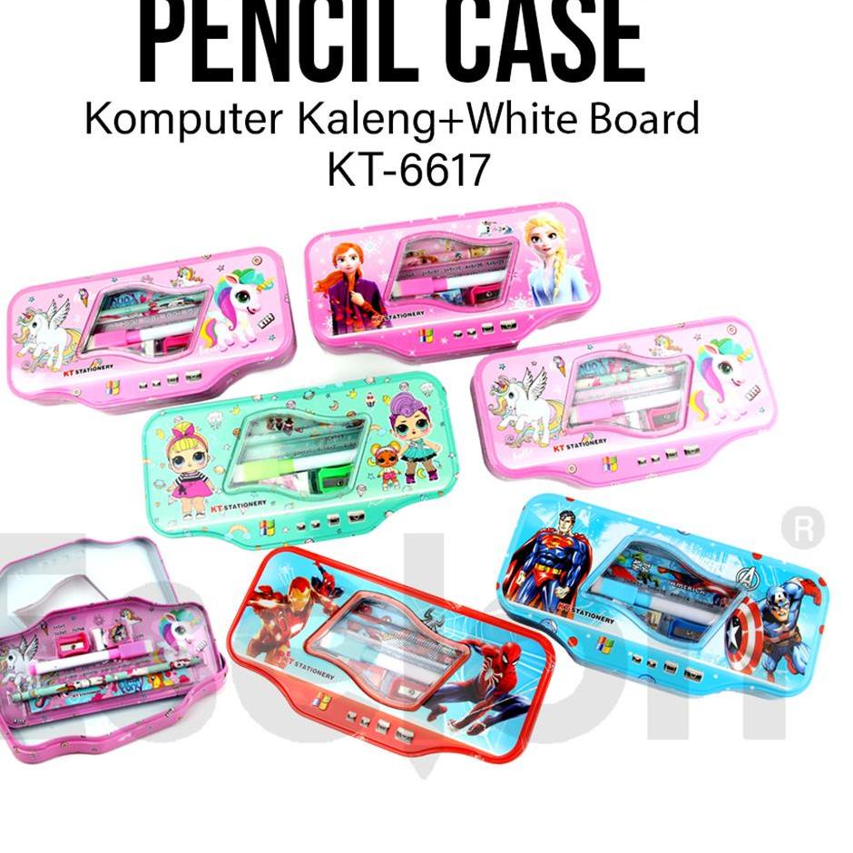 

Paket Meriah Kotak pensil Kaleng SET Computer+Whiteboard Fancy 6617