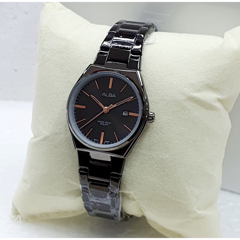 GRATIS BOX Jam tangan wanita ALBA murah water resistance anti air