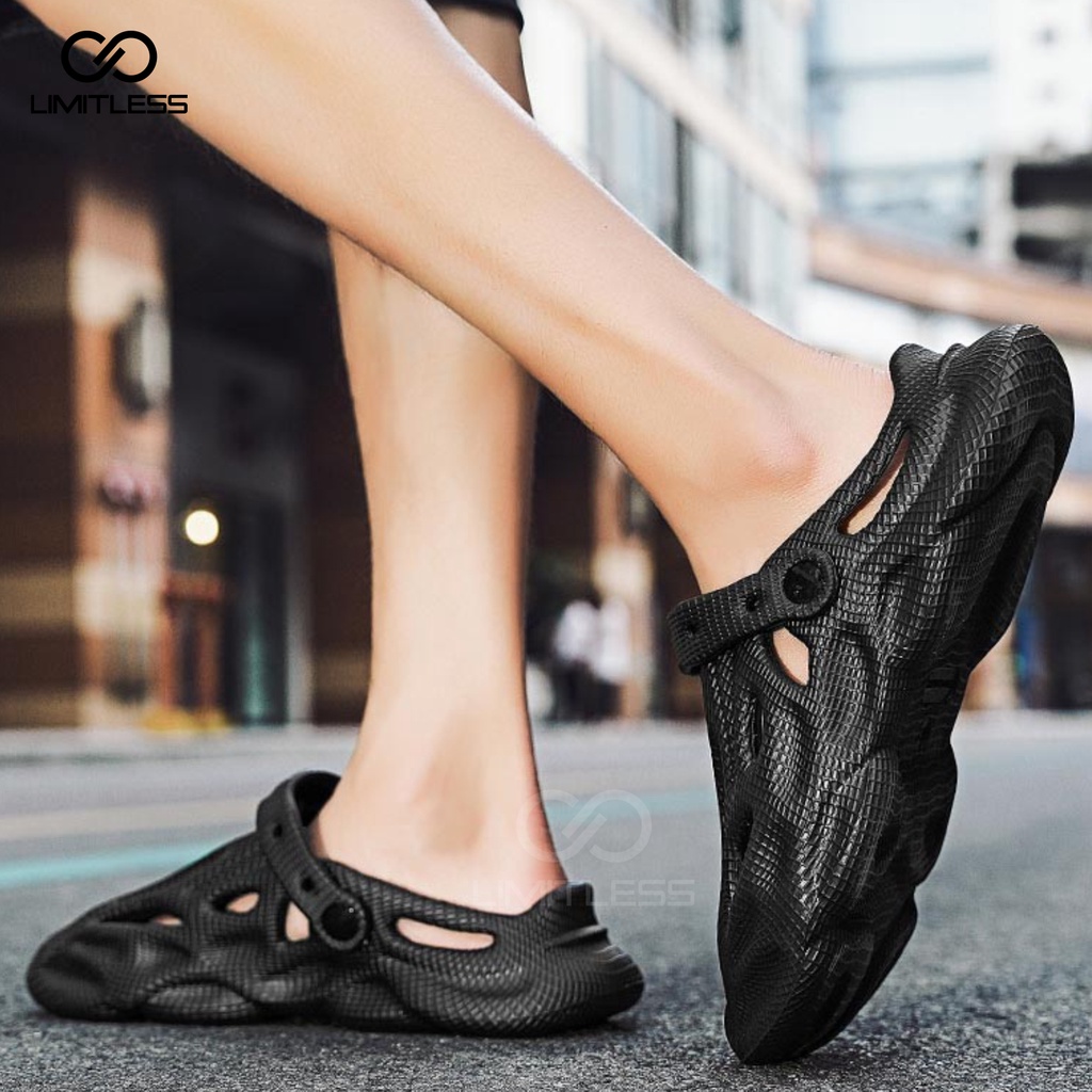 Sepatu Sandal Pria Slop Dragon Terbaru Trendy Sendal Slip On Cowok Kekinian EVA Sepatu Slop Pria Anti Slip