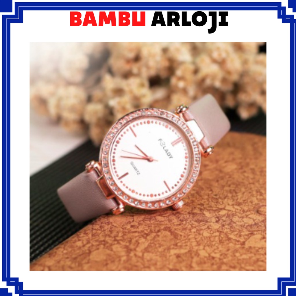 JAM TANGAN ORIGINAL FOLADY MURAH FASHION DIAMOND WOMAN WATCH / FY002