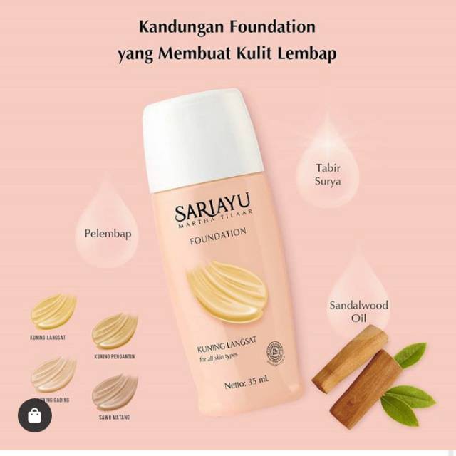 (JB99) Sariayu Liquid Foundation - Foundation Cair 35 ML