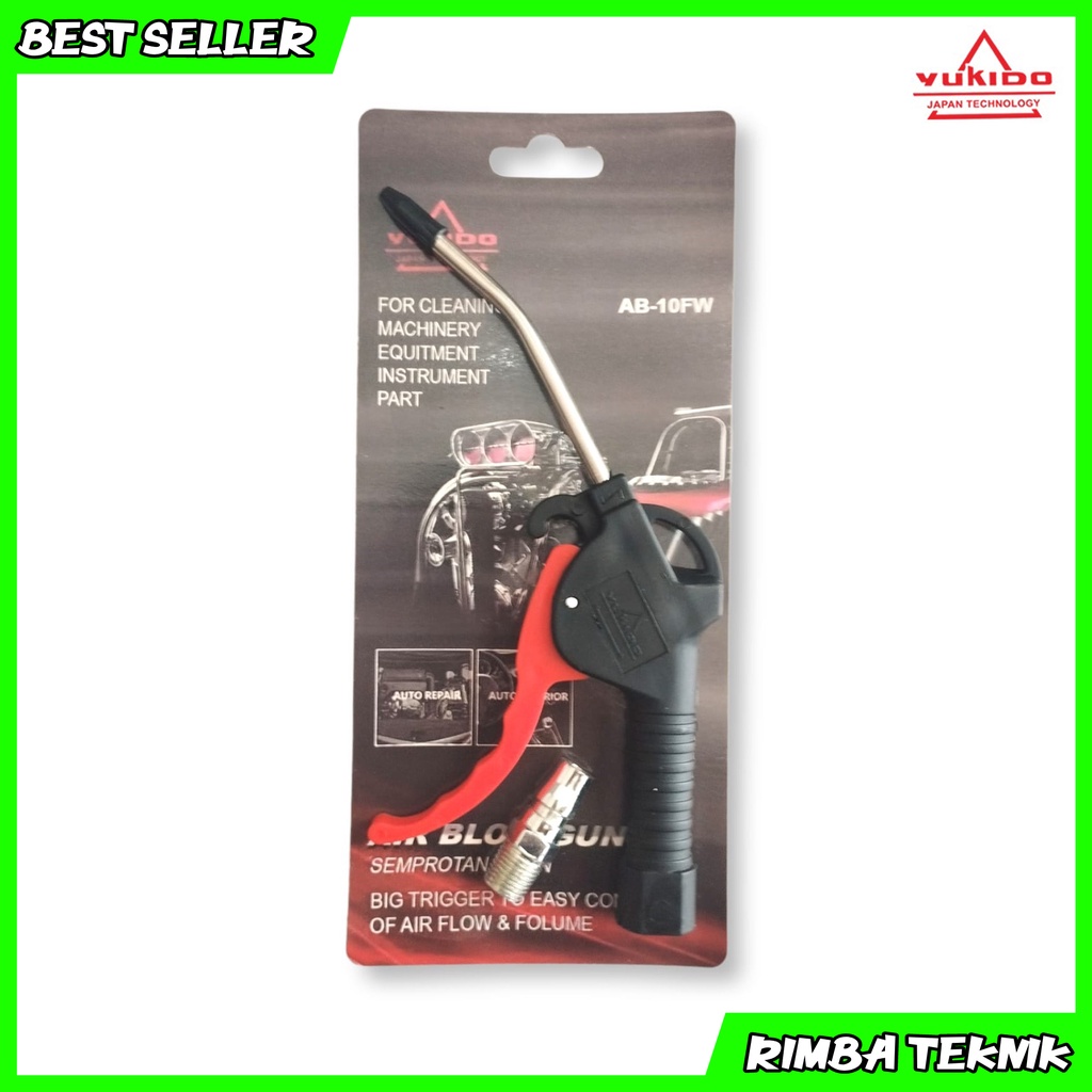 Air Blow Gun Yukido Alat Semprot Angin Pembersih Debu Kompresor Free Coupler PM