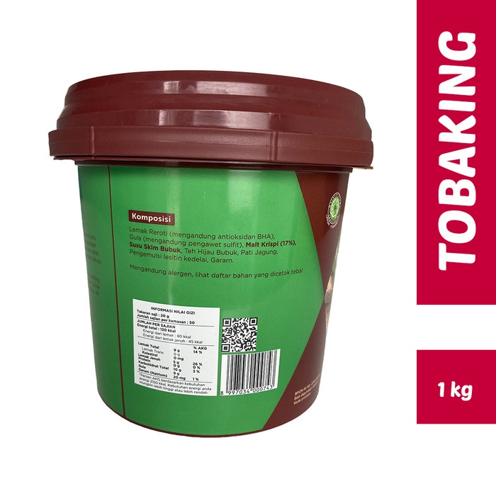 

XMASTER GOLDENFIL GREEN TEA CRUNCHY 1 KG SELAI MATCHA TEH HIJAU DENGAN MALT