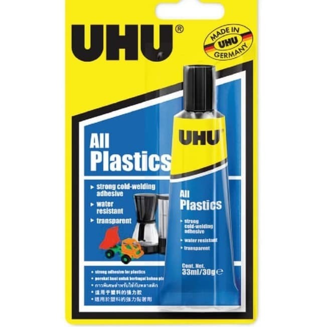 

UHU All Plastics Perekat Bening Lem Khusus Plastik Plastic Glue 33ml