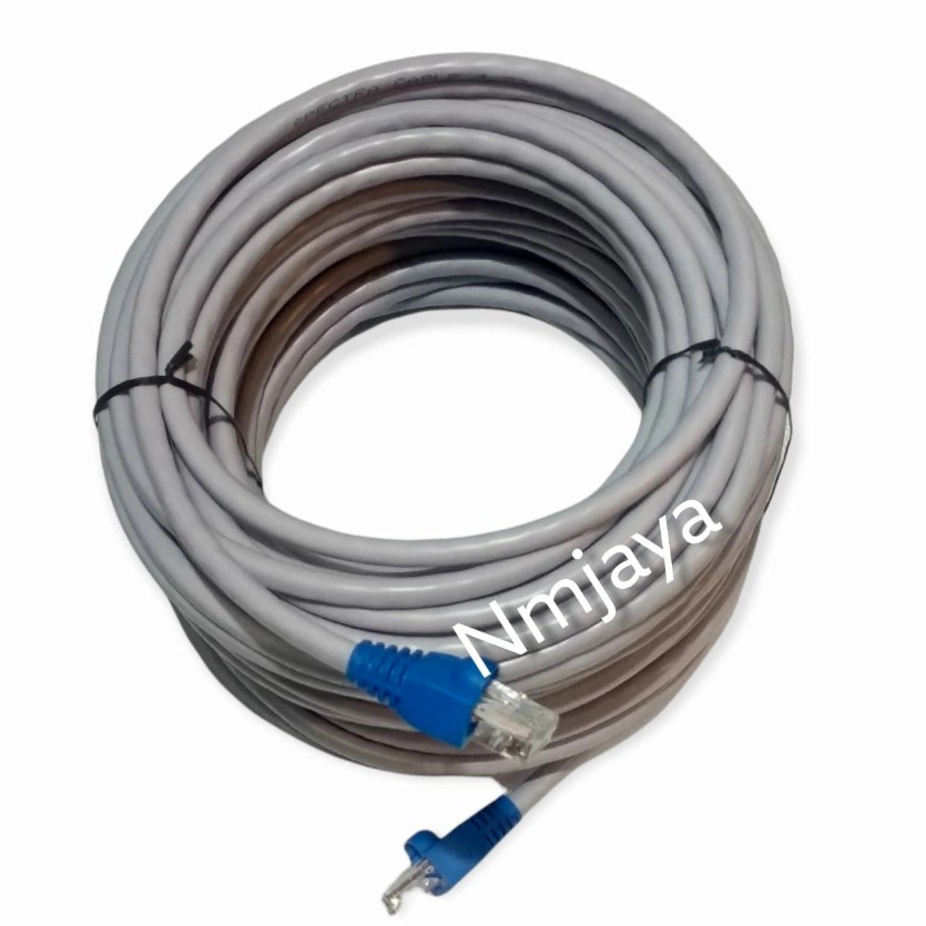 Kabel Lan Utp Cat 6 35 meter Merk Spectra Siap Pakai sudah dipasang rj45 cat 6