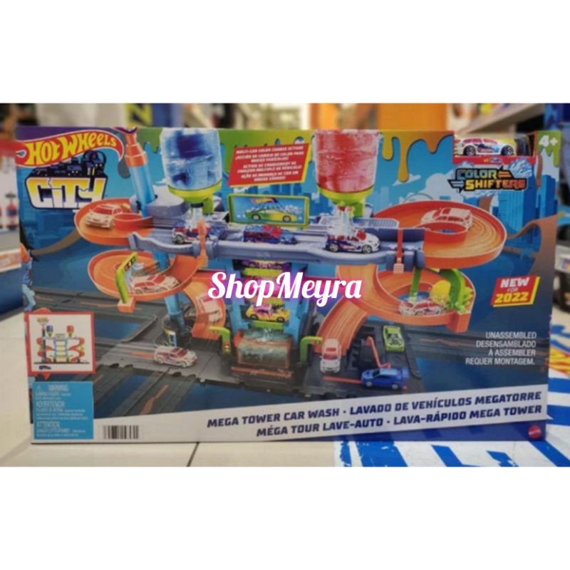 And White Pajama Hot Wheels City Color Shifters, Mega Car Wash