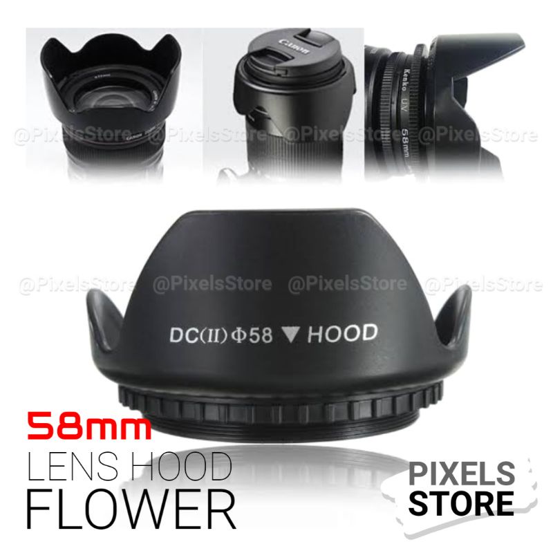 Jual Lens Hood Flower DSLR Mirrorless 58mm Shopee Indonesia