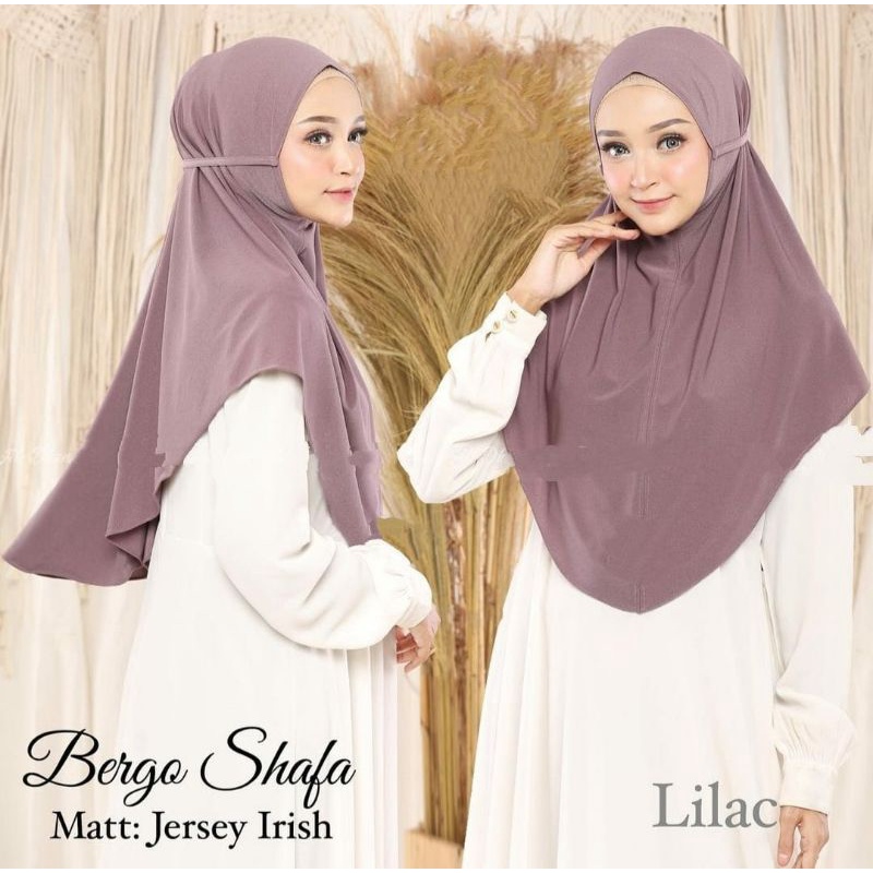 kerudung bergo non pad tali belakang