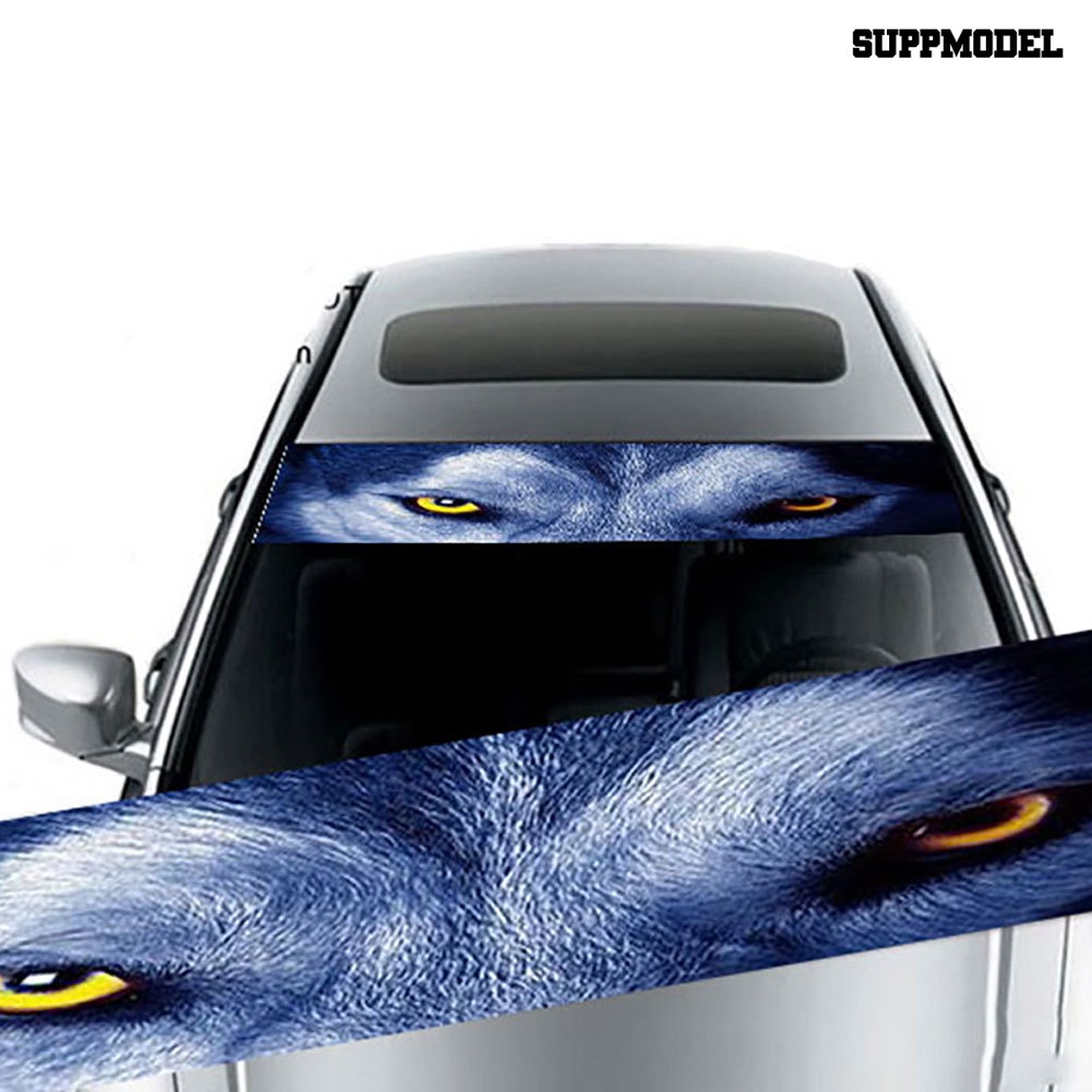 [Auto] Kaca Depan Mobil 3D Mata Kreatif Tengkorak Stiker Kaca Depan Stiker Decal Decor